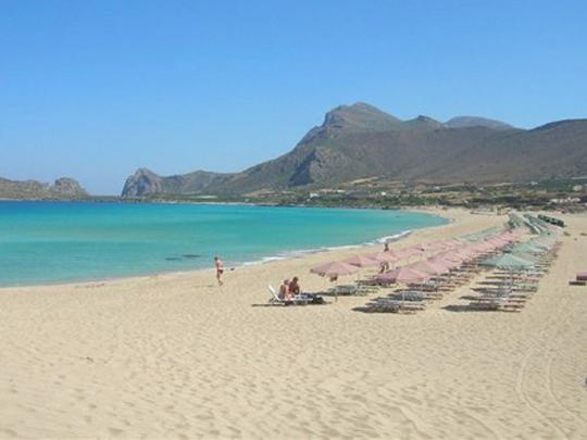 Falassarna Strand, Strand bei Chania Villen (großes Bild)